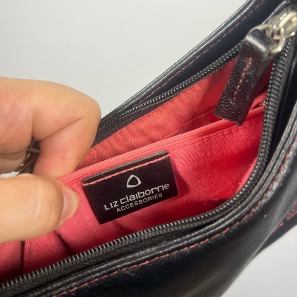 Liz Claiborne Y2K “M” Leather Shoulder Bag Mini Purse - Picture 4 of 5